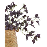 6 Pcs Artificial Greenery Branches Fake Greenery Stems Artificial Plants For Vase Filler, Faux Leaves Branches For Diy Home Centerpieces Table Decor(Plum)