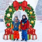 Christmas Door Cover Merry Christmas Wreath Porch Banner Holiday Front Door Banners Wreath Bow Ornament Garland Holiday Display Backdrops For Photography Xmas New Year Holiday Party Supplies