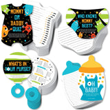 Big Dot of Happiness Monster Bash - 4 Little Monster Baby Shower Games - 10 Cards Each - Gamerific Bundle