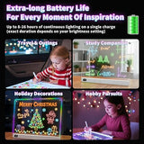 16 Inch Rechargeable LED Drawing Board Glow Doodle Note Board with 13 Light Effects for Kids