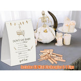Neutral Boho Shower Decorations,Don'T Say Baby Baby Shower Game,Gender Neutral Baby Shower Decorations,Small Clothespin Game,Baby Shower Ideas,Baby Shower Games 50 Guest,Fall Party Games