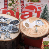 100Pcs Extra Strong Magnetic Christmas Light Clips, With Iron Sheet And Screws To Hold The Magnet Clips For Hanging Christmas Lighting