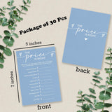 The Price Is Right Baby Shower Game Kit - Minimalism Blue - 30 Double-Sided Fill In Game Cards For Baby Boys And Girls, Gender Reveal Party Favor, Decorations & Supplies - C11