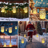 12 Pack Solar Mason Jar Lights Lids 30 LED Fairy Lights Warm White Firefly Lights for Patio Garden Outdoor Decor