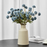 Faux Kiku Flower Grey – 10-Stem Pack Faux Chrysanthemum Flowers – Artificial Flower Ball For Floral Arrangements, Table Centerpieces, Flower Bouquet – Realistic Faux Flowers For Vase, Wedding, Party