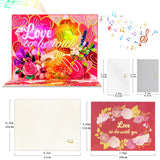 Anniversary Cards, Musical Anniversary Card With Light And Music, Happy Valentines Card, Wedding Cards, Birthday Cards For Wife Husband Couple