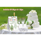 Fiesta Bridal Shower Theme Decorations,Put A Ring On It Game,Don'T Say Bride Games,Bridal Shower Games,Wedding Shower,Engagement Party Games(1 Sign And 50 Plastic Diamond Rings)-6