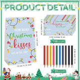 Christmas Guess How Many Kisses Games Include 1 How Many Kisses Standing Sign 100 Guessing Cards 20 Coloring Pencil 1 Candy Jar Christmas Charades Games For Family Baby Shower Holiday Party