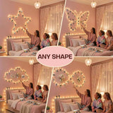 40FT 120 LED Photo Clip Fairy Lights with 50 Clips Hanging Picture String Lights 8 Modes Timer Waterproof Bedroom Dorm Wall Decor Teen Girl Birthday Christmas Gift Aesthetic Room Decor