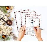 Roll A Snowman Game, Christmas Party Games, Christmas Dice Game, Christmas Party Supplies, For Christmas Activities & Family Party Games, Winter Activity, 25 Game Cards-1