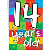 - 14Th Birthday Card - Made In America - Envelope Included - 5" X 7.75" - Packaged In Extra Sturdy Mailer - 89771