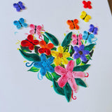 Quilling Cards, Handmade Card, Quilled Cards With Handmade Art For All Occasions: Mother'S Day, Father'S Day, Birthday... Flower Heart Design