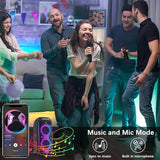 40FT RGB Neon LED Rope Light Waterproof Bluetooth App Remote Music Sync Flexible Strip