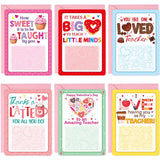 Valentines Day Cards For Teacher Valentine Teacher Gift Card Holders Holiday Appreciation Cards With Envelopes For School Office Exchange Supplies Ornament Favors 12Pcs