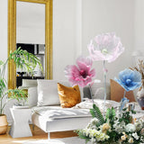 Giant Flowers For Decoration - 5.58 Ft Adjustable Waterproof 3D Silk Faux Large Flowers Decor For Birthday Party Garden Office Home Wedding Hotel Shop Window Display (Pink)