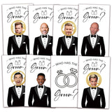 Who Has The Groom Bridal Shower Games, 41Pcs Simple Diamond Ring Scratch Off Cards, 3.5"X 2.1" Bachelorette Party Favor Decor, Engagement Party Ideas Activities-A09