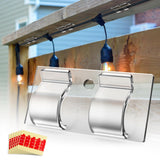 Outdoor Light Clips,26Pcs Clear Hooks With Spare Nail Holes And 30 Weather Resistant Adhesive Strips,Damage Free Hangers For Christmas Decorations,Wall Clips For Outdoor Lights Cable Management