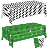 Soccer Birthday Party Decorations, 2PCs Soccer Tablecloths Plastic Tablecloth Ideal Table Cover for 2026 World Soccer Cup Football Themed Party Decorations Parties Boys’ Parties, 54x108Inch