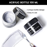 Metallic Silver Acrylic Paint, 100Ml Silver Paint For Art Painting, Handcrafts, Canvas, Wood, Fabric, Ceramic, Non-Toxic, Non-Fading Rock, Ideal For Kids, Artist & Beginners