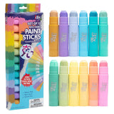 Tempera Paint Sticks- 12 Pack Of Pastel Colors- Mess Free Washable Paint, Quick Dry Non-Toxic Arts & Crafts, Classroom School Supplies, Christmas Stocking Stuffers, Holiday Gift Set For Kids & Adults