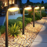 8 Pack Solar Pathway Lights 12 LED Waterproof Modern Garden Walkway Driveway Lights