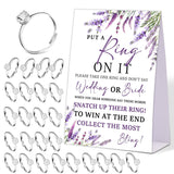 Lavender Purple Don'T Say Bride Or Wedding Game, Put A Ring On It Bridal Shower Game With 50 Fake Rings, Bridal Shower Decorations, Wedding Shower Or Bachelorette Party Supplies - 13