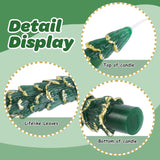 5 Pcs Christmas Tree Shaped Candles,10 Inch Unscented Christmas Tree Taper Candles With Gold Edged,Green Tree Taper Decorative Candles For Xmas Home Party Table Centerpiece