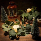 8 Pcs Candle Rings Artificial Eucalyptus Leaves Wreaths Candle Rings Wreaths Greenery Wreath Candle Rings For Pillars Boho Wreath Pillar Candleholders For Wedding Party Home Table Door (,)