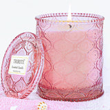 Pink Sands Scented Candle In Glass, Melon & Osmanthus Jar Candle Natural Soy Candles For Home Scented, Valentine'S Day Gift For Women, 60 Hour Burn Time,Friends, Family, Colleagues
