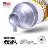Metallic Washable Tempera Paint – 6 Shimmer Colors, 4 Fl Oz Bottles, Non-Toxic Kid-Safe School & Craft Paint, Easy Cleanup, Classroom Art Supplies, Made In Usa
