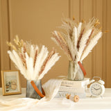 Dried Pampas Grass Decor, Natural Dried Flower Bouquet Rustic Boho Decor For Home Decor Indoor, Bedroom, Wedding, Or Gift