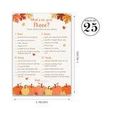 Little Pumpkin Baby Shower Game — What’S On Your Phone — 25 Pack — Pumpkins Fun Fall Baby Shower Or Gender Reveal Activity — Gender Neutral Halloween Theme G330-Phn