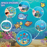 40 Sheets Ocean Stickers With Under The Sea Submarine Scenes, Diy Sea Life Animal Stickers Summer Crafts Activities For Kids, Classroom Party Favors