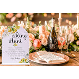 Lemon Bridal Shower Party Ring Scavenger Hunt, The Ring Hunt Game, 1 Sign & 30 Rings, Bridal Shower Decoration, Wedding Party Games(Xzjz13)