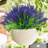 24Pcs Artificial Flowers For Outdoors – Uv Resistant Fake Flowers, Lavender Artificial Flowers Plastic Faux Plants For Garden Home Porch Hanging Planters Window Box Decor