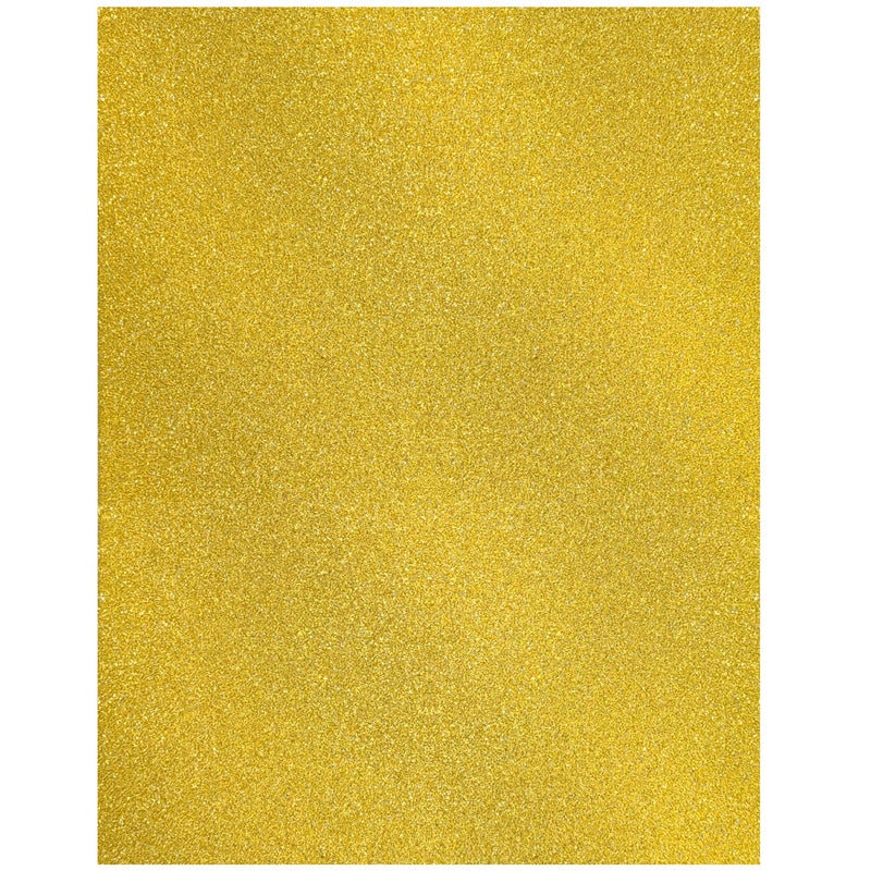 Heavyweight Gold Glitter Cardstock Paper, 50 Sheets (300 Gsm = 110 Lb
