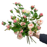6 Pcs Light Pink Rose Artificial Flowers Real Look, 26'' Fake Faux Silk Roses With Long Stems For Tall Vase,Pink Flower Bouquet For Home Decor,Flores Artificiales Para Decoracion (6, Light Pink)