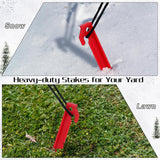 16 Pieces Plastic Inflatable Stakes 8.8 Inch Christmas Halloween Yard Stakes Heavy Duty Anchor Replacement Inflatable Ac