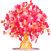 3D Heart Tree Pop Up Valentine'S Day Card, With Detachable Popup Keepsake, Gift For Valentines Day, Birthday, Graduation, Get Well, Thank You, All Occasion Or Just Because - Oversized 10" X 7" Cover - Includes Envelope And Note Tag