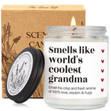 Funny Lavender & Eucalyptus Scented Candle Gift For Grandma, World'S Coolest Grandma Candle, Grandmas Funny Birthday Thanksgiving Day Gifts From Grandkids, New Grandmas Gift First Time 2025-37