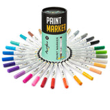 Acrylic Paint Markers Set Of 30 Paint Pens – Fine Tip For Rock, Fabric, Wood, Ceramic, Glass & Canvas – Permanent Art Supplies For Kids & Adults
