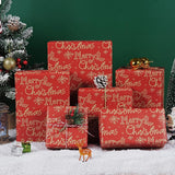 Red Christmas Wrapping Paper Roll 17Inch × 33Feet, Merry Christmas Snowflake Wrapping Paper Roll, Kraft Xmas Wrapping Paper, Red Gift Wrap Paper For Xmas Winter Holiday Gifts Crafts Party Decoration