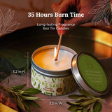 Long Lasting Pure White Sage Candle - 6 Oz - 35 Hour Burn Time - Organic, All Natural, Soy Candle To Cleanse Your Home & Calm, Soothe, Use With Sage Smudge Kit - Spiritual