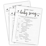 Baby Shower Games For Boy Or Girl, Name That Baby Song, Funny Baby Shower Game Cards, Gender Neutral, Baby Shower Party Supplies & Decorations, 30 Game Cards & 1 Answer Card -A11