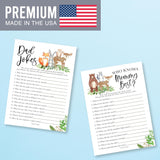 20 Woodland Baby Shower Games Gender Neutral-Hilarious Baby Shower Games For Girl, Baby Shower Games Boy, Who Knows Mommy Best Baby Shower Game Card, For Baby Shower Games Dad Jokes