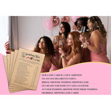 Bridal Shower Game Set - Wedding Shoe Party Game Cards For Wedding - Kraft Rustic Wedding Party Favor Decor - Unique Engagement/Bachelorette Party Games Supplies & Activities - 30 Game Cards(E03)