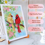 Cardinal Couple Quilling Card, Anniversary Card For Wife, Husband, Parents, Birthday, Thinking Of You Card, Mothers Day, Valentines Day Card For Her, Him, 1St 25Th 50Th Anniversary Card