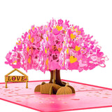 Pop Up Anniversary Card, 3D Love Tree Hearts Valentines Day Card For Her, Wife, Husband, Him, Couple,Romantic Gift For Wedding, Birthday, Mothers Day
