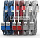 6 Pack Apple MFi Certified Lightning Charging Cables 3FT 6FT 10FT Nylon Braided Fast Charger for iPhone iPad