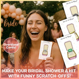 Who Has The Ring Bridal Shower Scratch Off Game - Hilarious Losing Phrases On Ticket Cards - Easy To Play - Funny Wedding Shower Or Fun Engagement Party Game Idea For 30 Guests